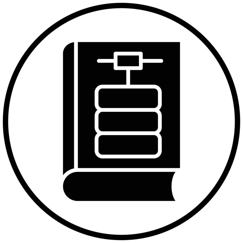 Library Database Icon Style vector