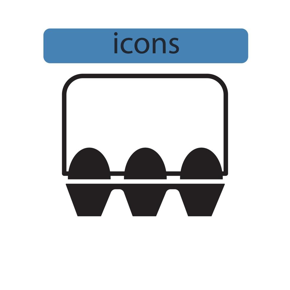 Egg icons symbol vector elements for infographic web