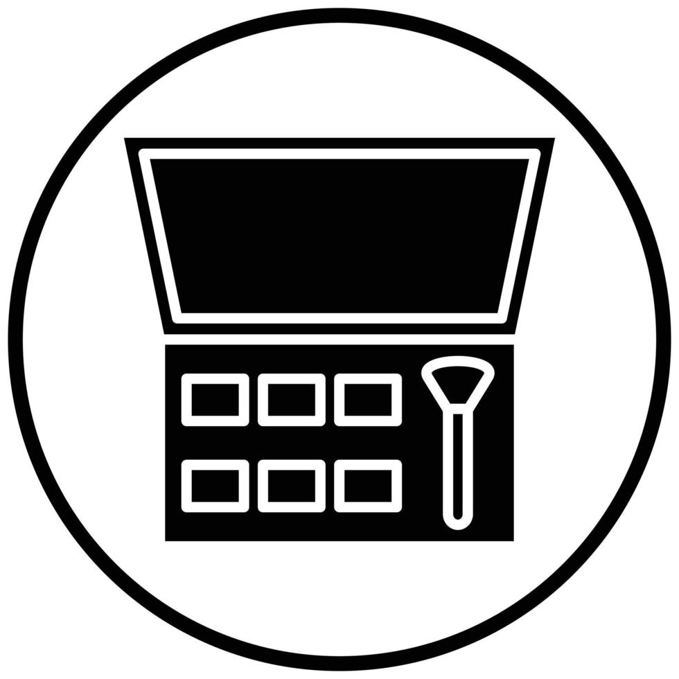 Eyeshadow Icon Style vector