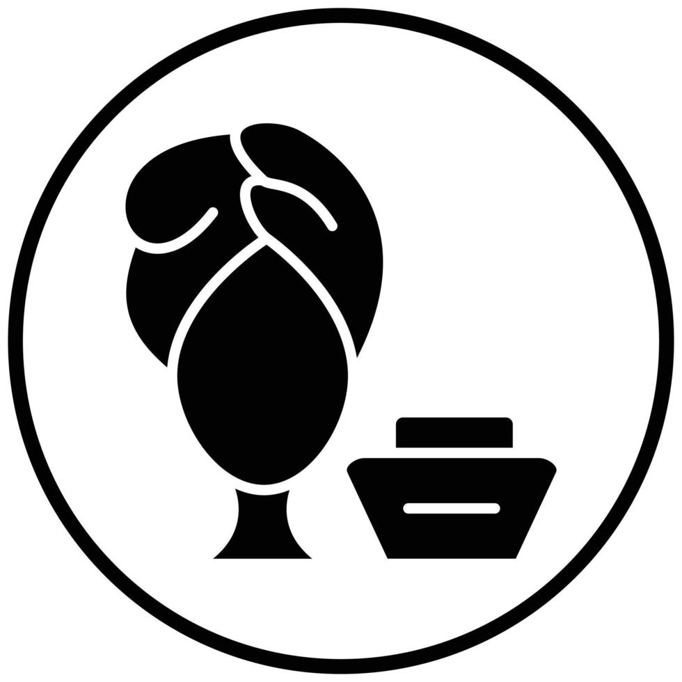 Hair Mask Icon Style vector