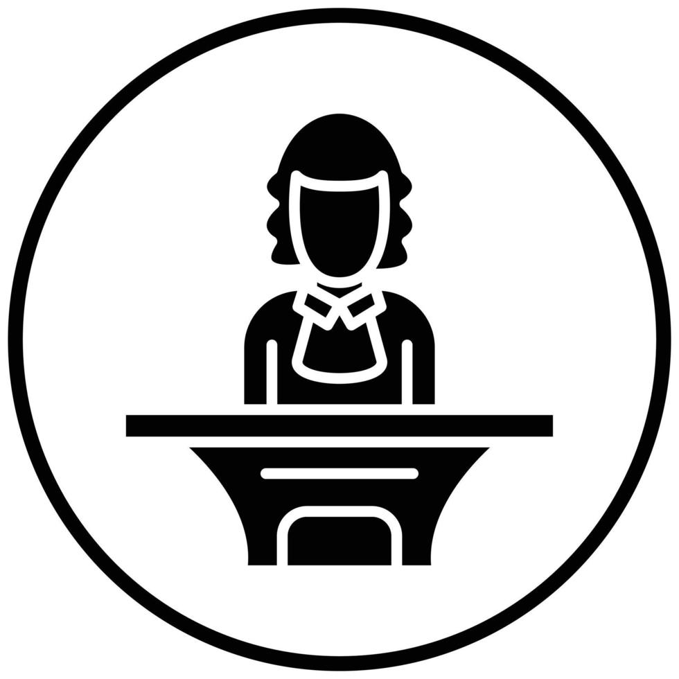 Magistrate Icon Style vector
