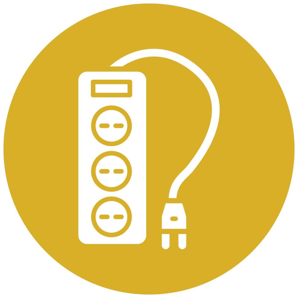Power Strip Icon Style vector