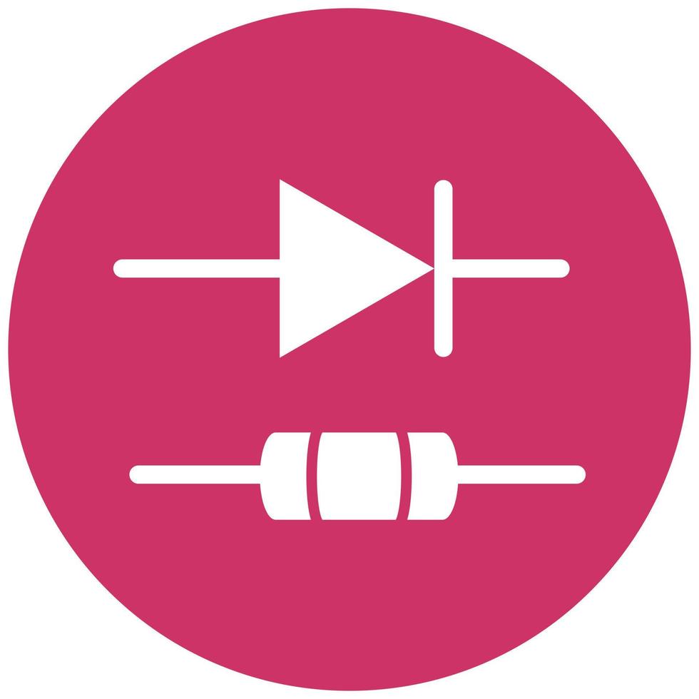 Diode Icon Style vector