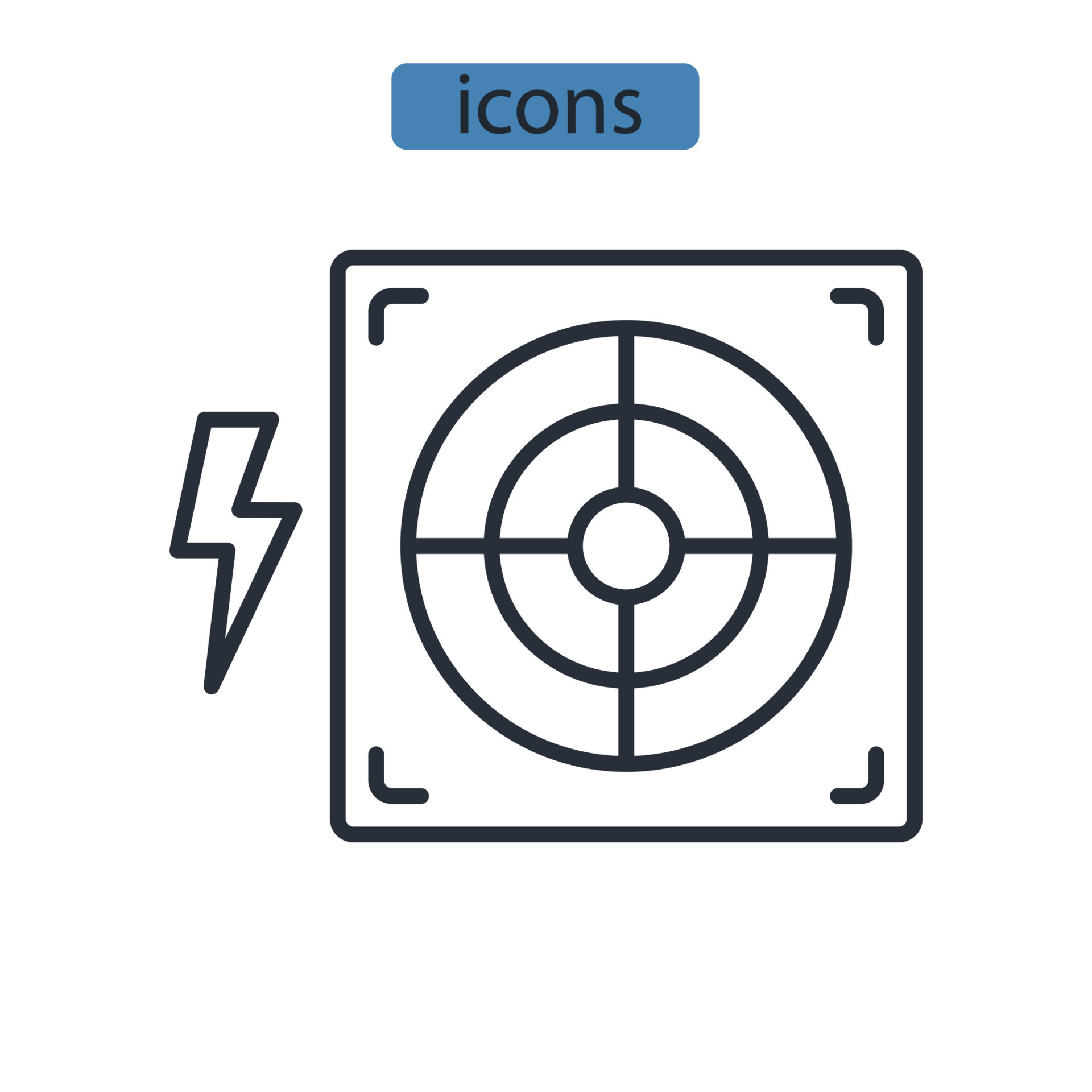 power supply icons symbol vector elements for infographic web 9486418