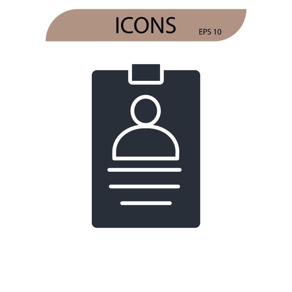 Branding identity icons symbol vector elements for infographic web