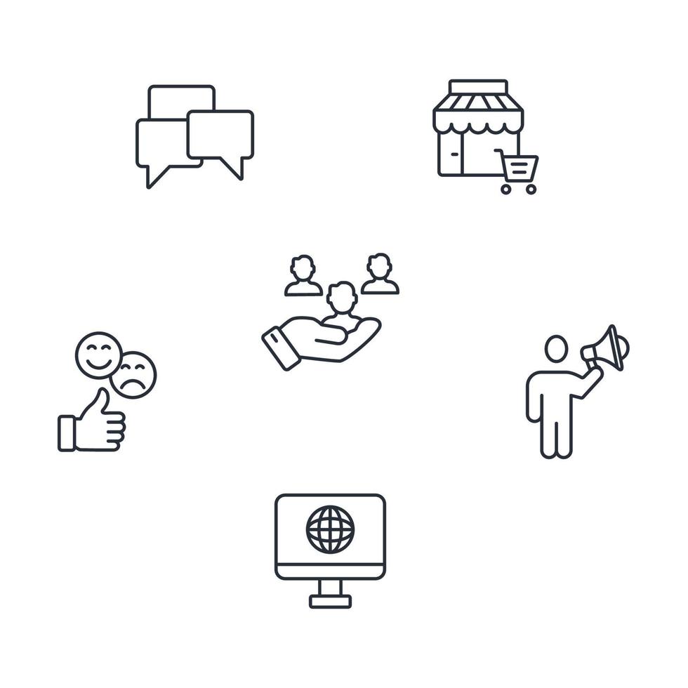 B2C, business to consumer icons set . B2C, business to consumer pack symbol vector elements for infographic web
