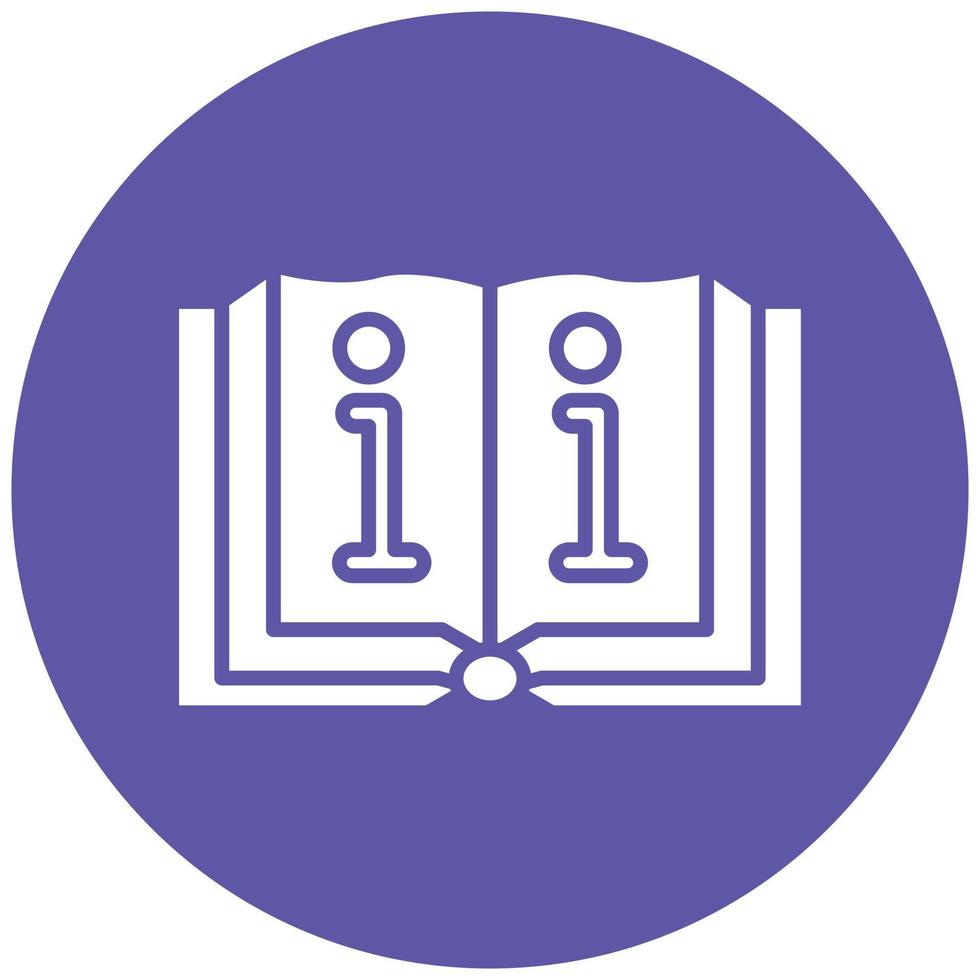 Book Information Icon Style vector