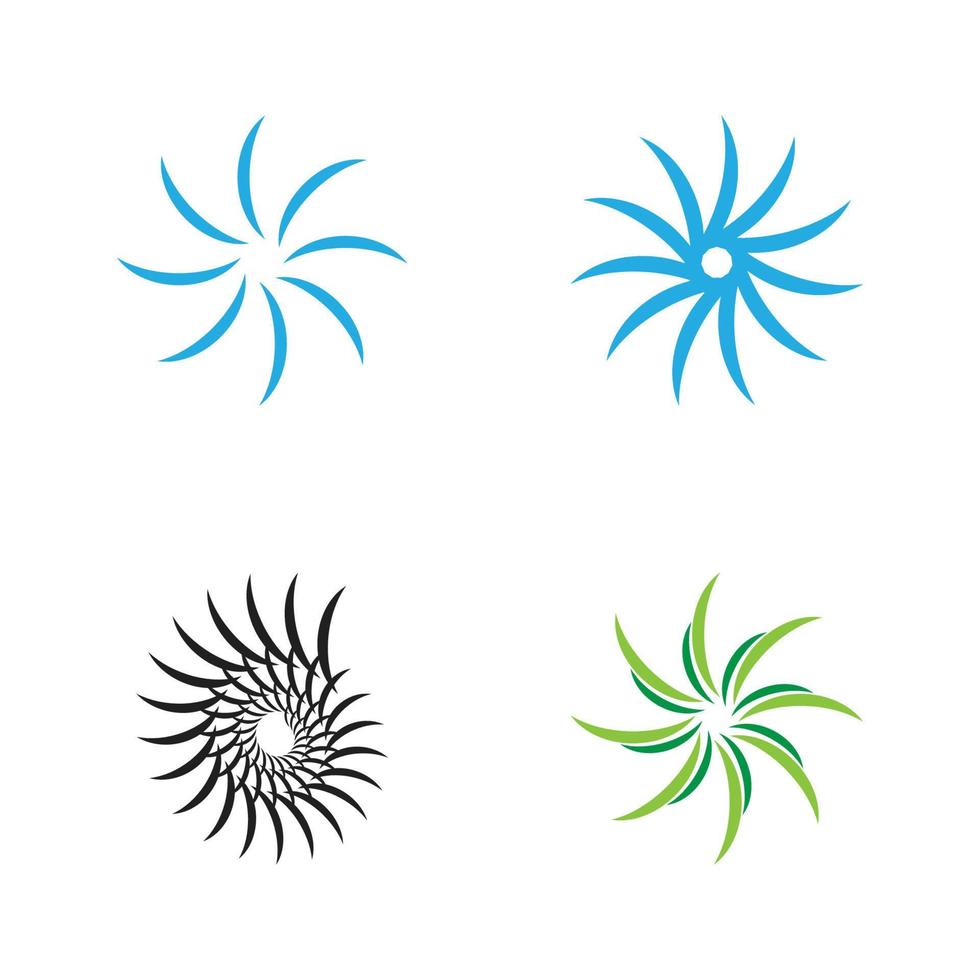 Circle vector flat design template logo