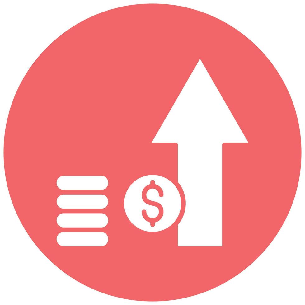 Economy Growth Icon Style vector