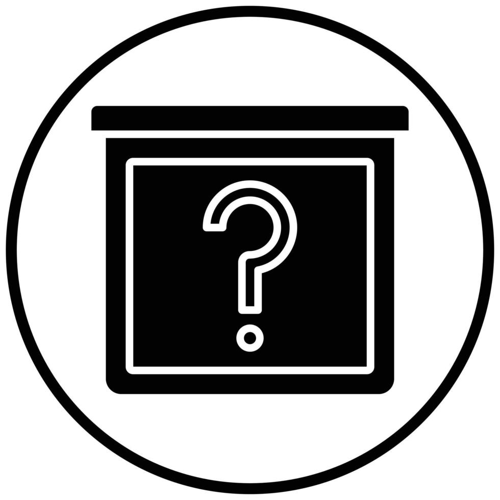 Mystery Item Icon Style vector