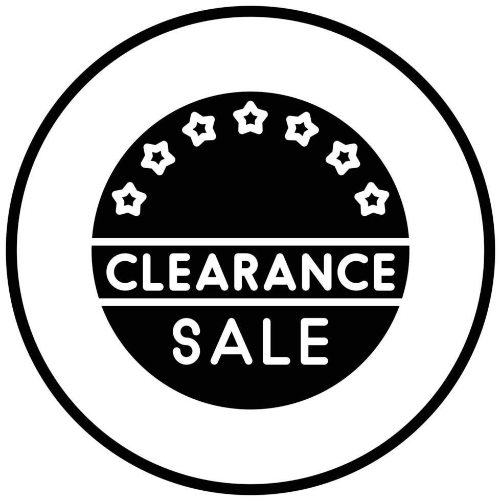 Clearance Sale Icon Style vector