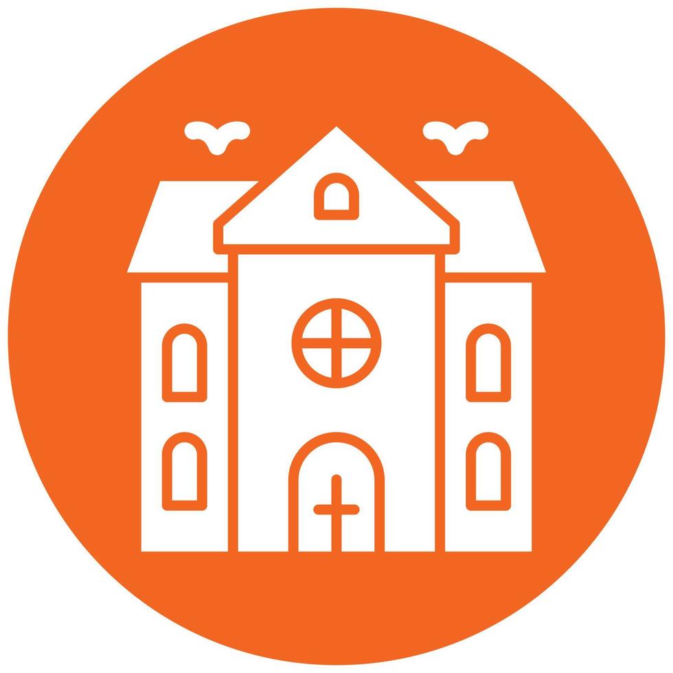 Haunted House Icon Style vector