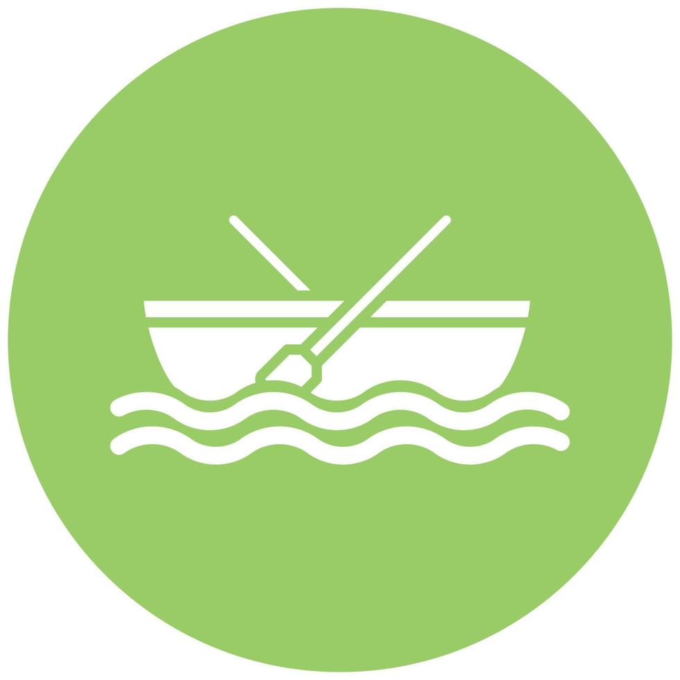 Rowing Boat Icon Style vector