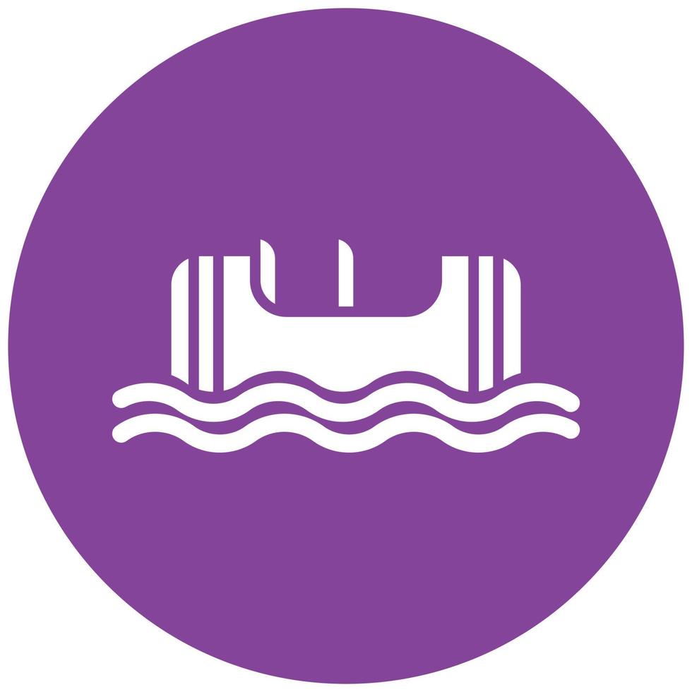 Log Flume Icon Style vector