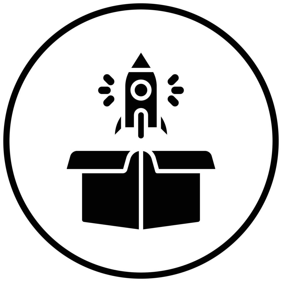 New Product Launch Icon Style vector
