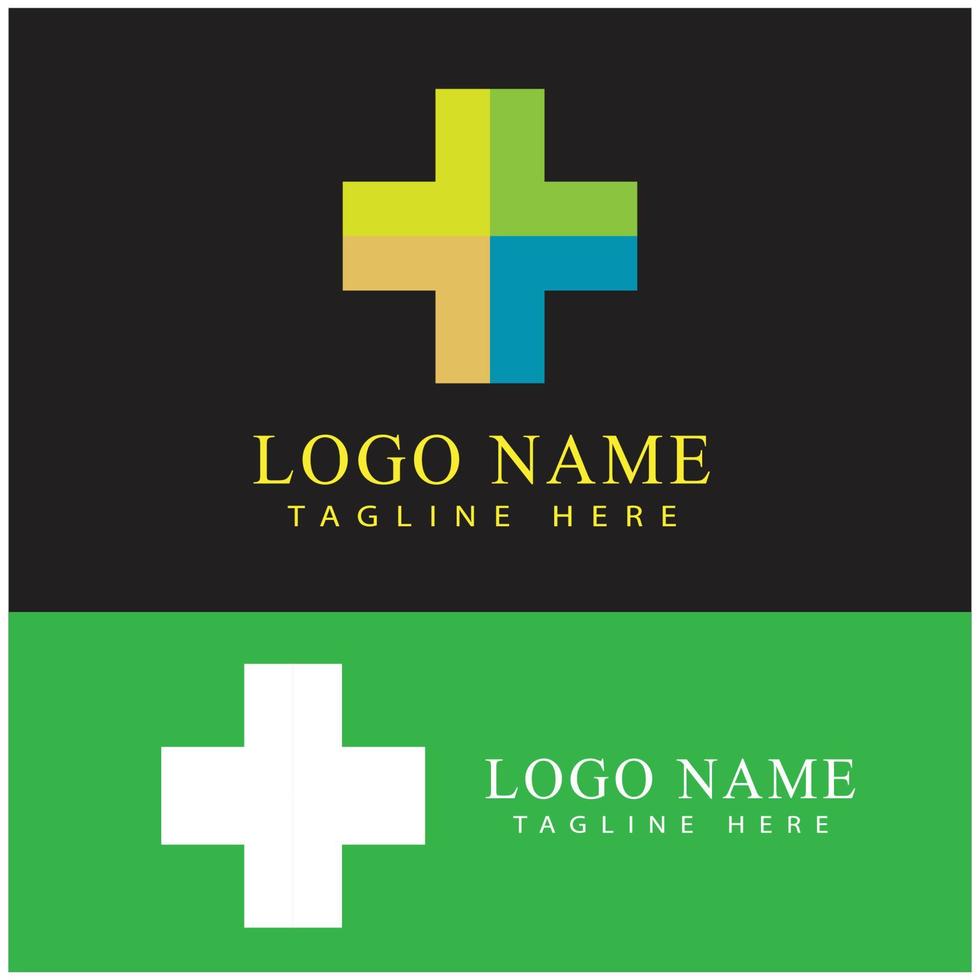 Medical Cross illustration Logo template vector design