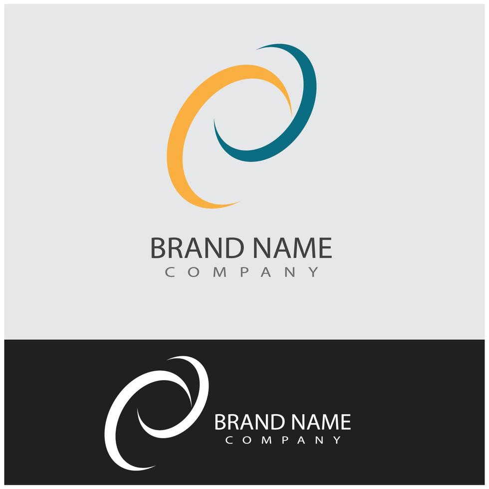 Circle vector flat design template logo 9487034 Vector Art at Vecteezy