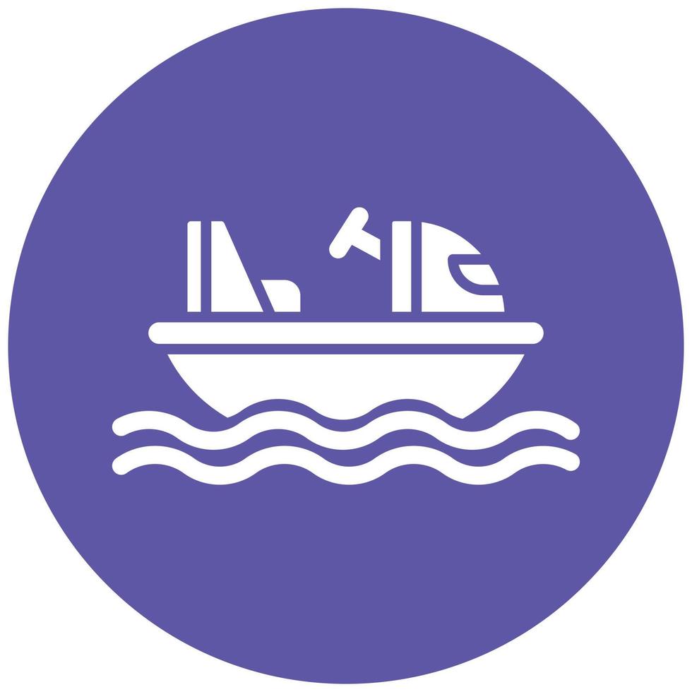 Bumper Boats Icon Style vector