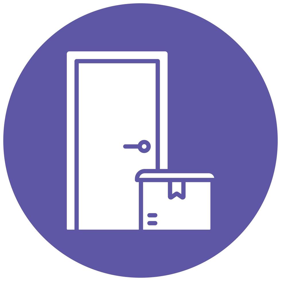 Door To Door Delivery Icon Style vector
