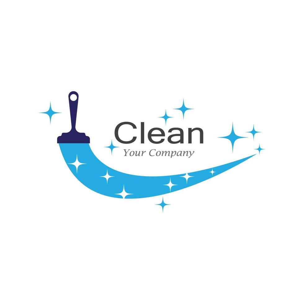 cleaning clean service logo icon vector template