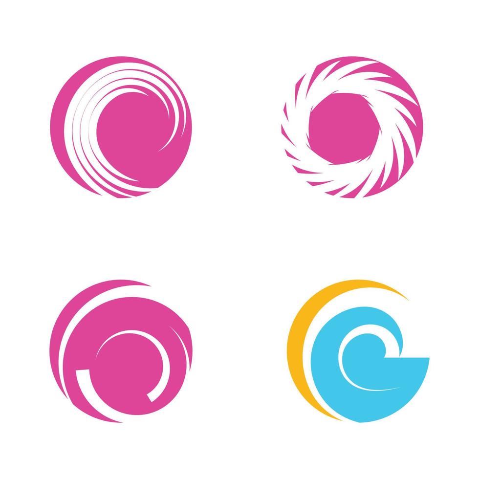 Circle vector flat design template logo 9487164 Vector Art at Vecteezy