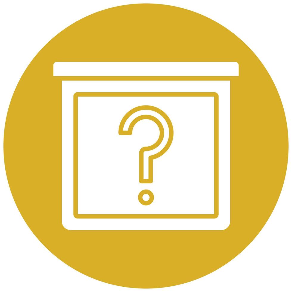 Mystery Item Icon Style vector