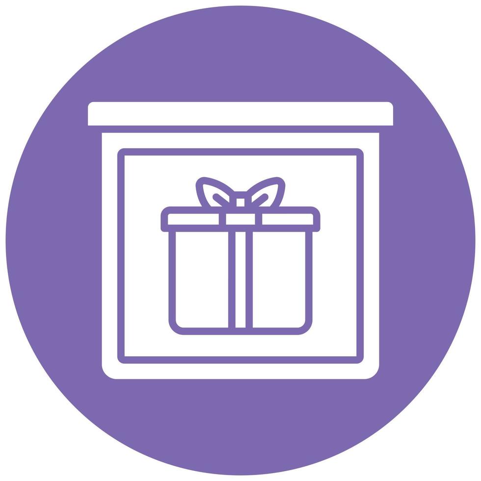 Gift Bundle Icon Style vector