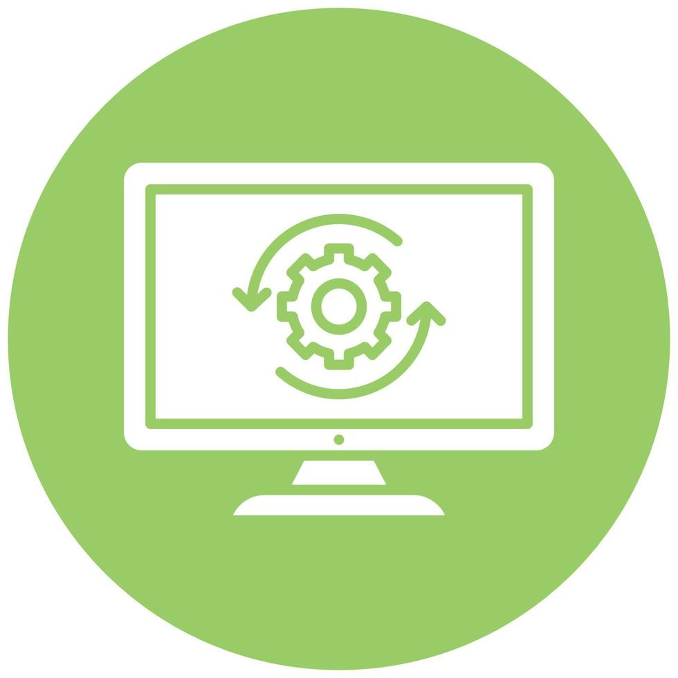 Upgrade Desktop Icon Style vector