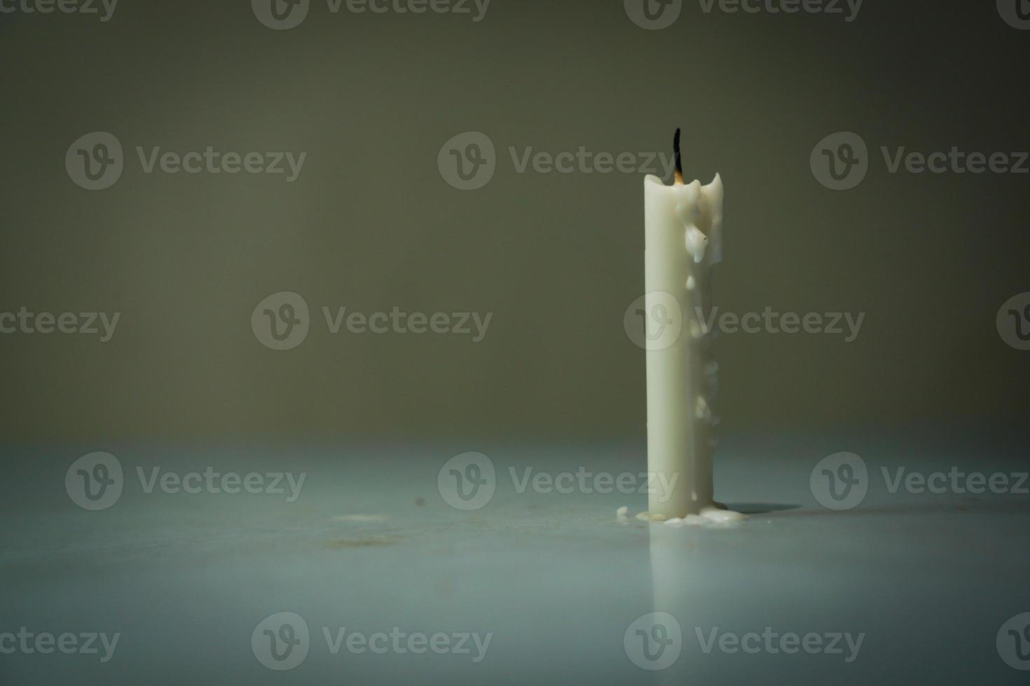 Candle with a copy space. photo