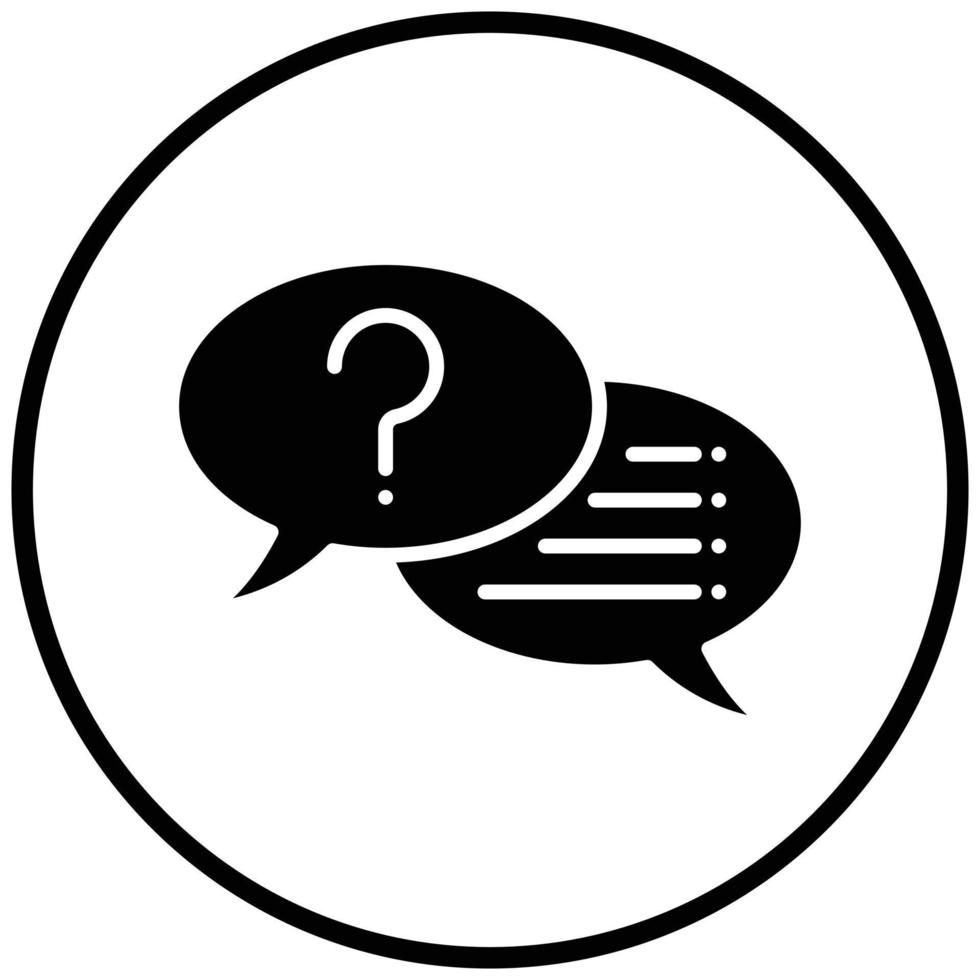 Interview Icon Style vector