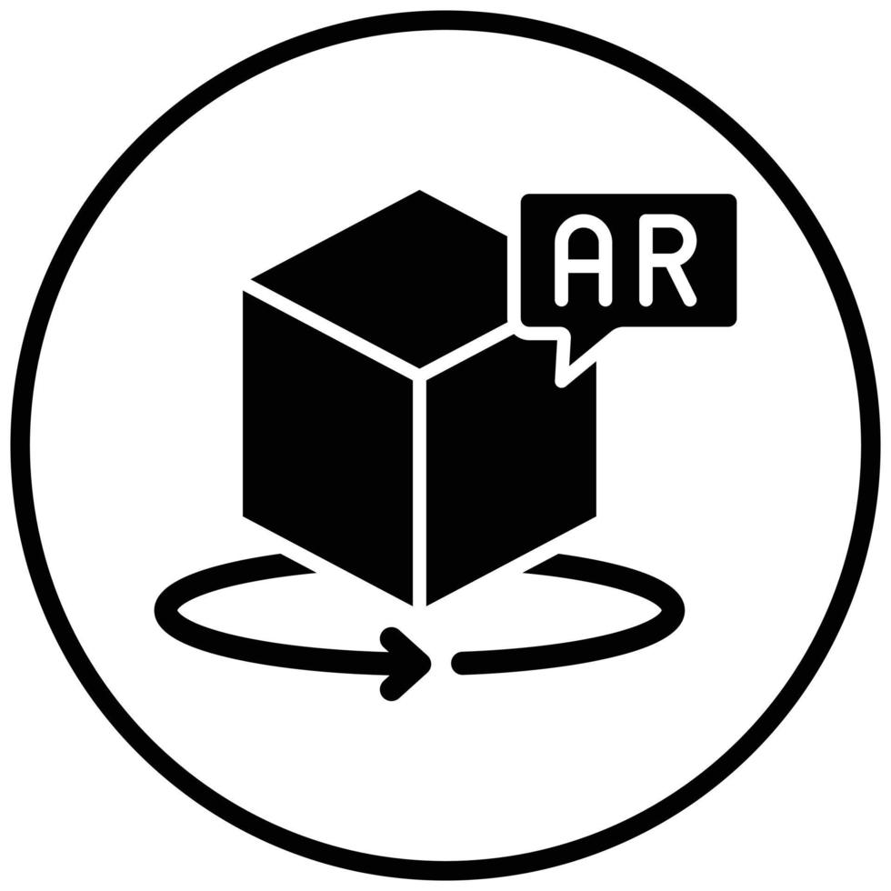 360 Ar Icon Style vector