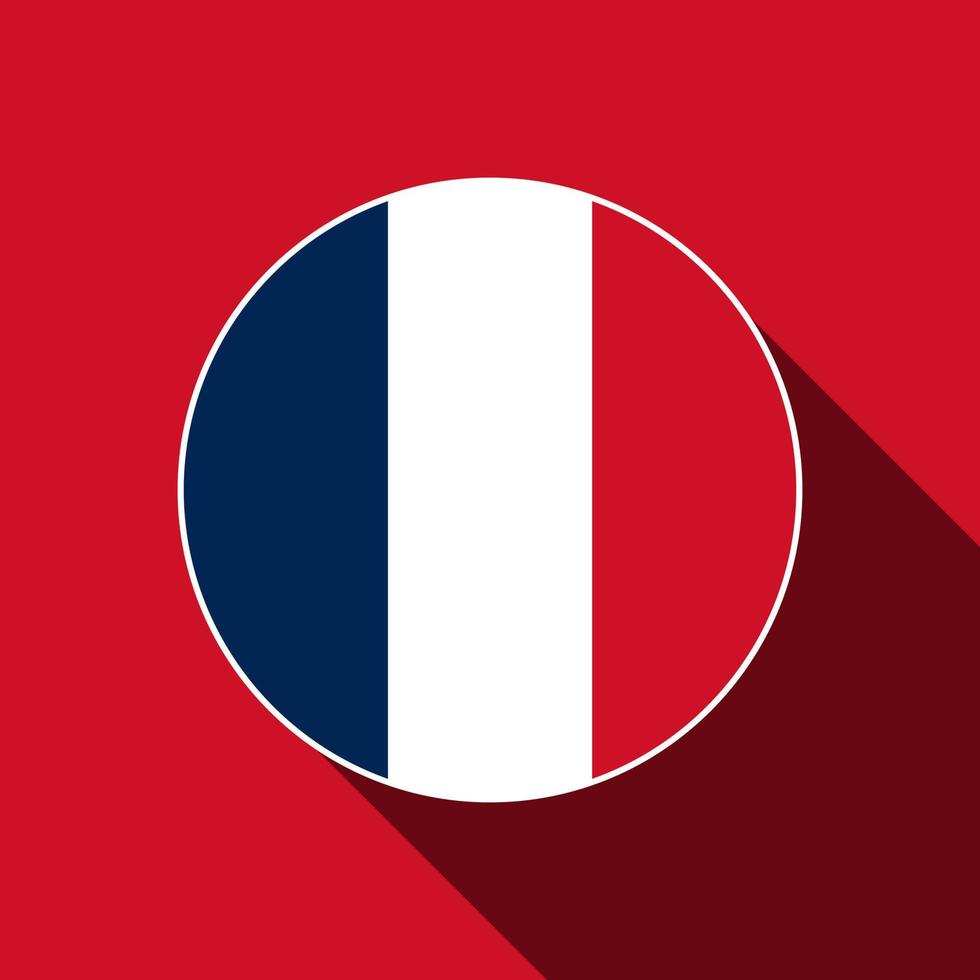 Country France. France flag. Vector illustration.