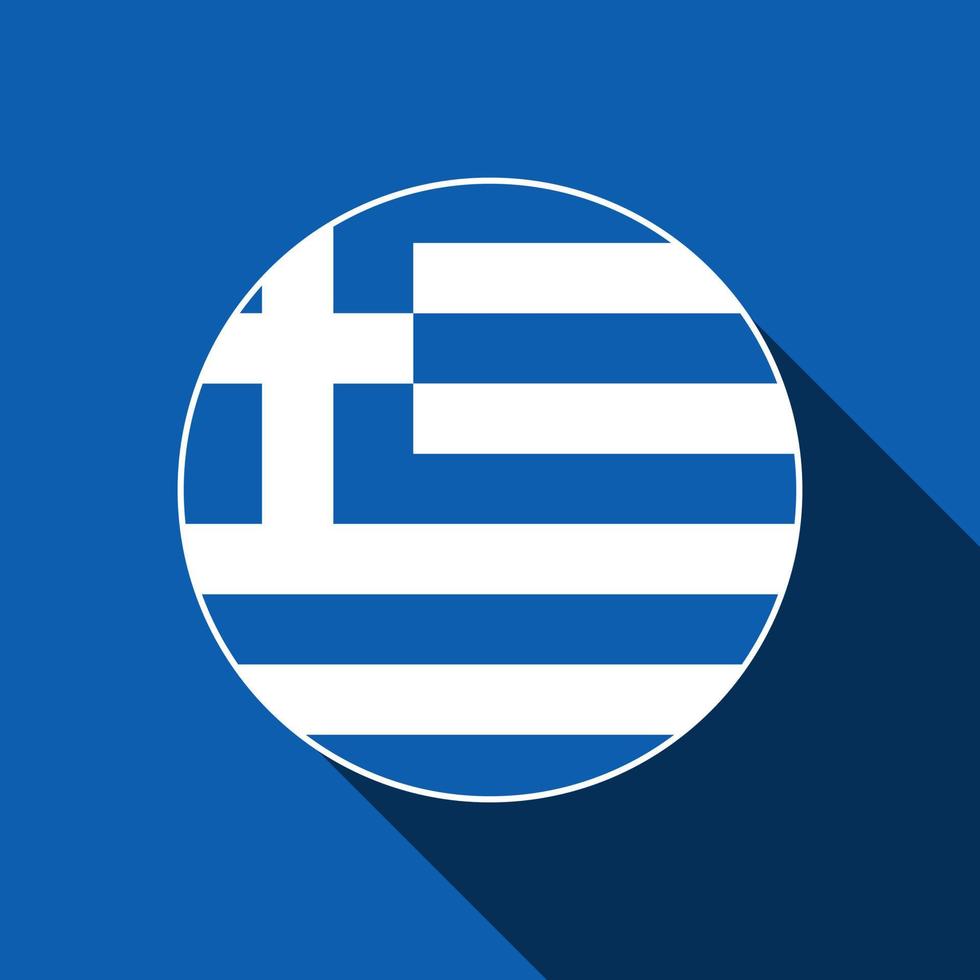 Country Greece. Greece flag. Vector illustration.