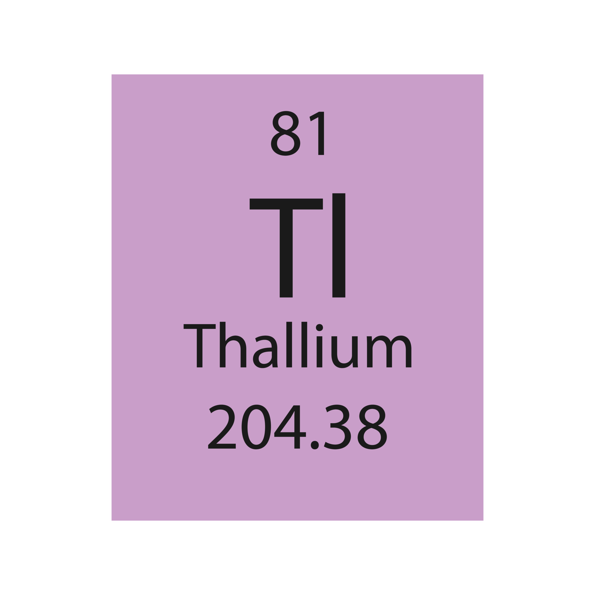 Thallium Symbol Chemical Element Of The Periodic Table Vector thallium-symbol-chemical-element-of-the-periodic-table-vector