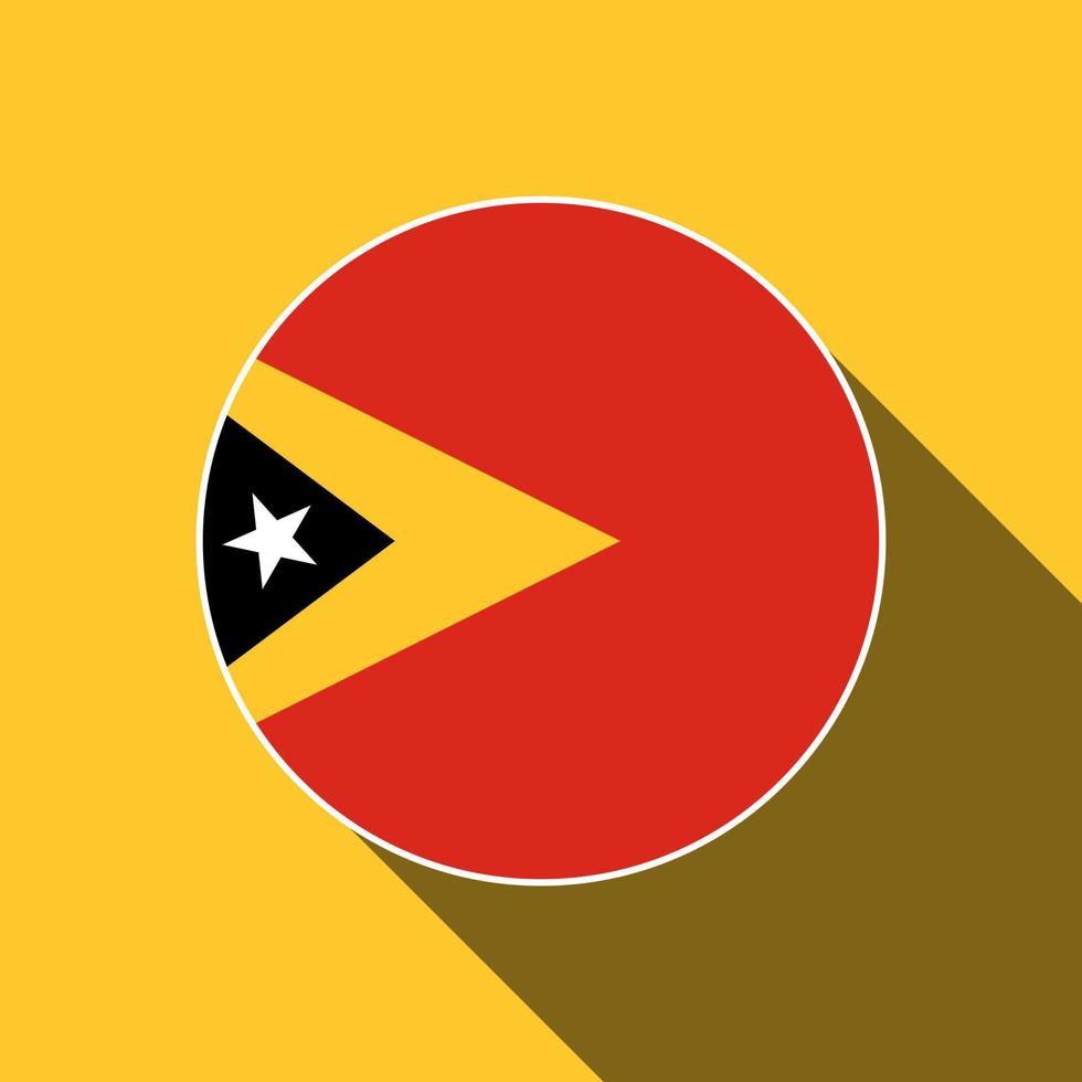 Country East Timor. East Timor flag. Vector illustration.