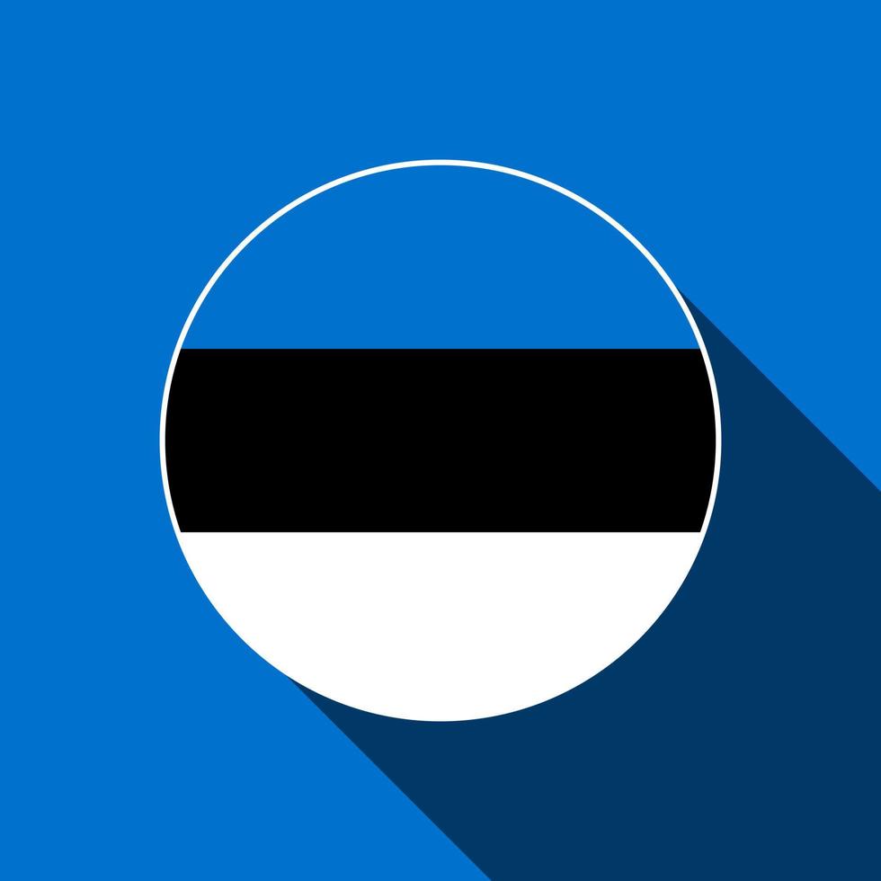 Country Estonia. Estonia flag. Vector illustration.