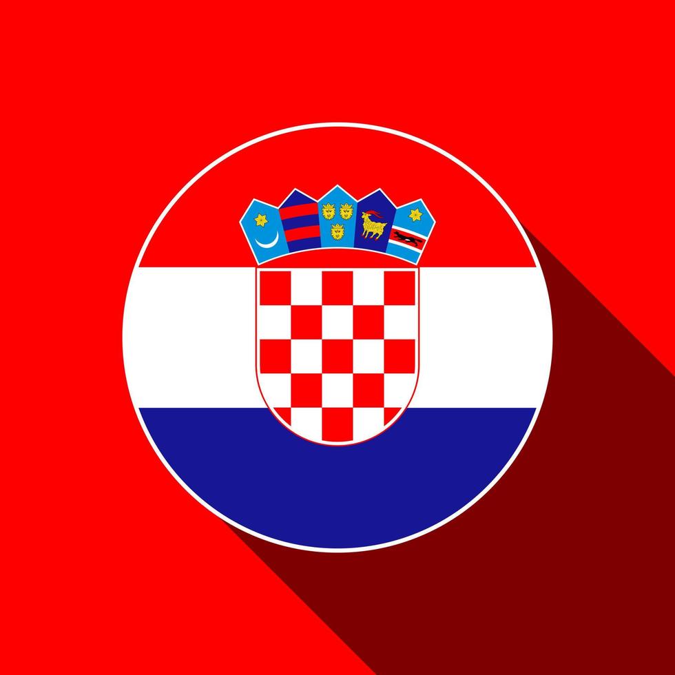 país croacia. bandera de croacia ilustración vectorial vector