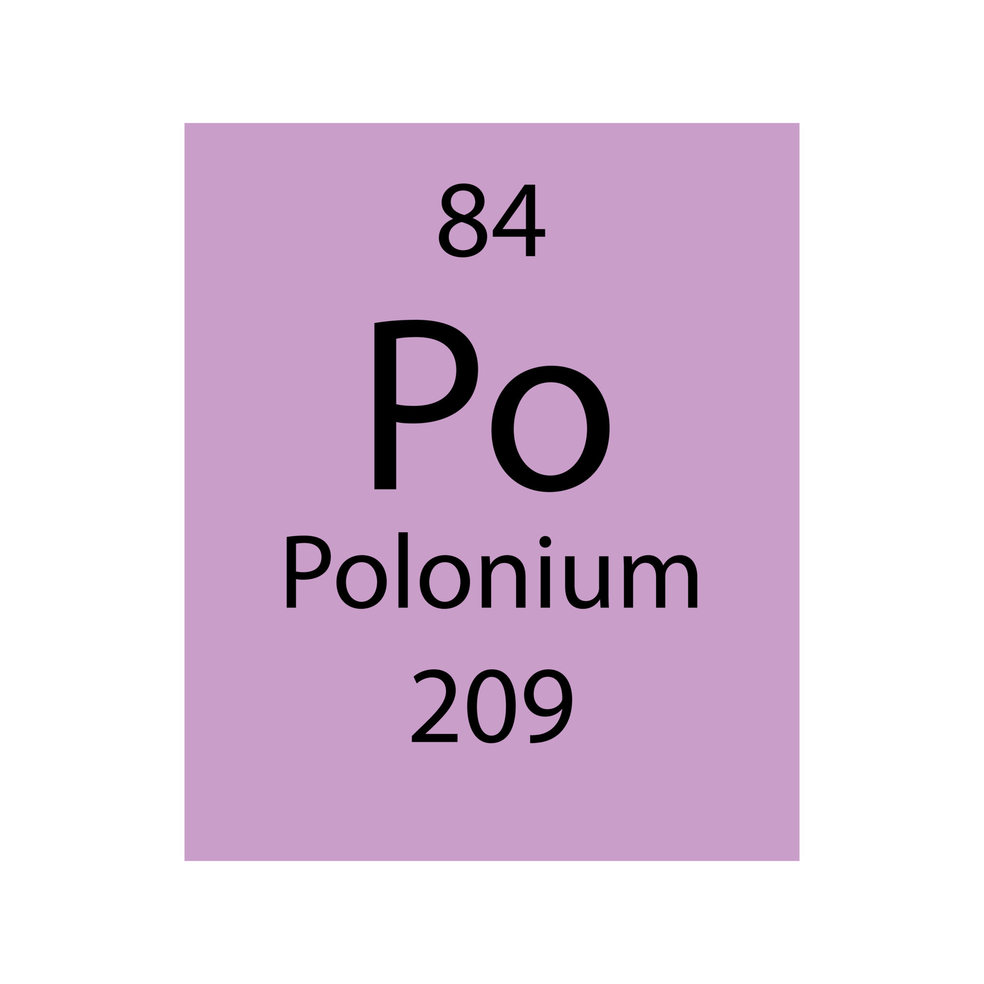 Polonium symbol. Chemical element of the periodic table. Vector  illustration. 9487848 Vector Art at Vecteezy