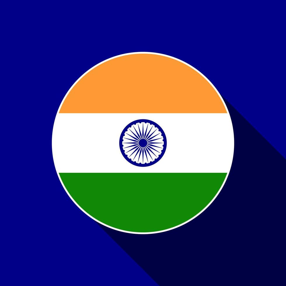 Country India. India flag. Vector illustration.