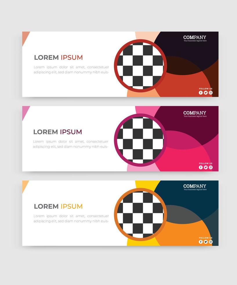 Business facebook cover vector