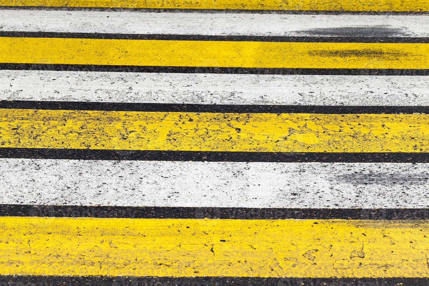 white and yellow stripes photo