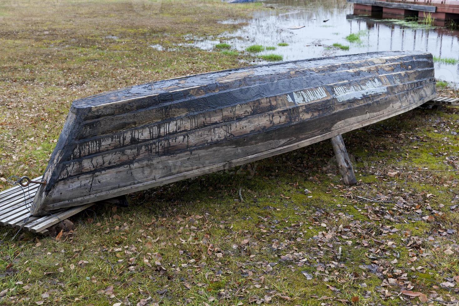 old wooden boat photo