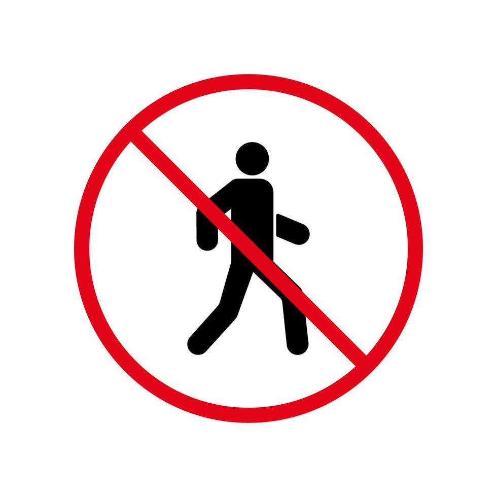 Forbidden sign. Ban icon. Red circle symbol of stop. Prohibited signal.  Vector sign Stock Vector