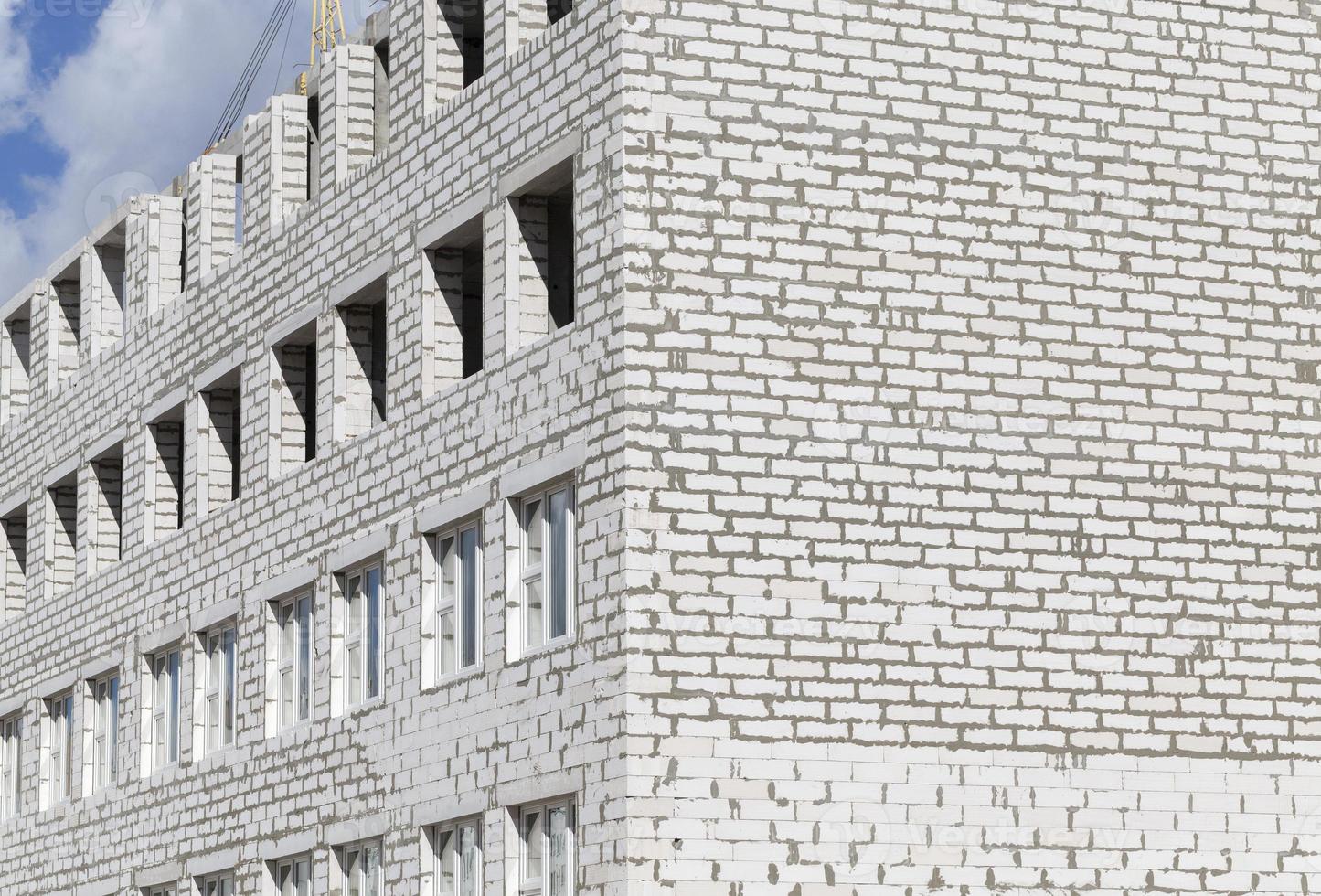 brick building construction photo