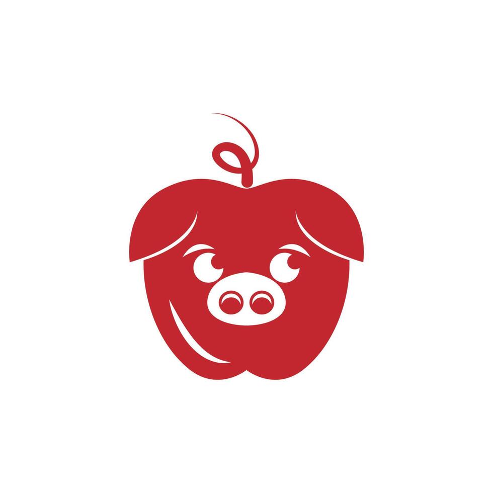 Pig icon logo design illustration template vector