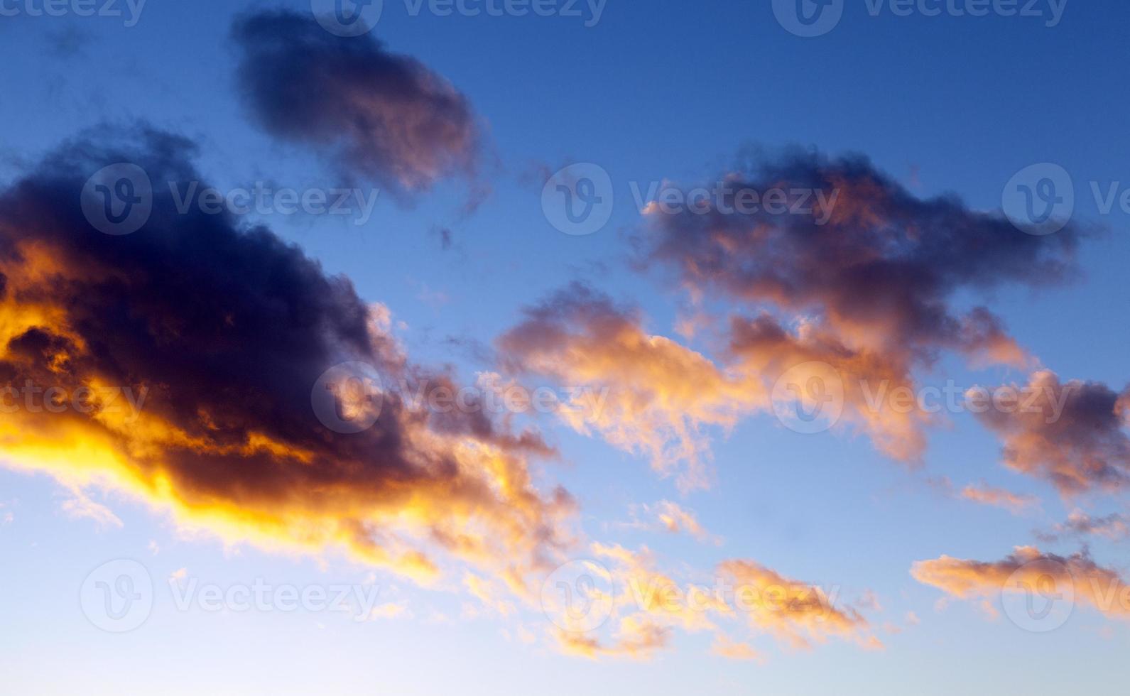 cielo al atardecer foto