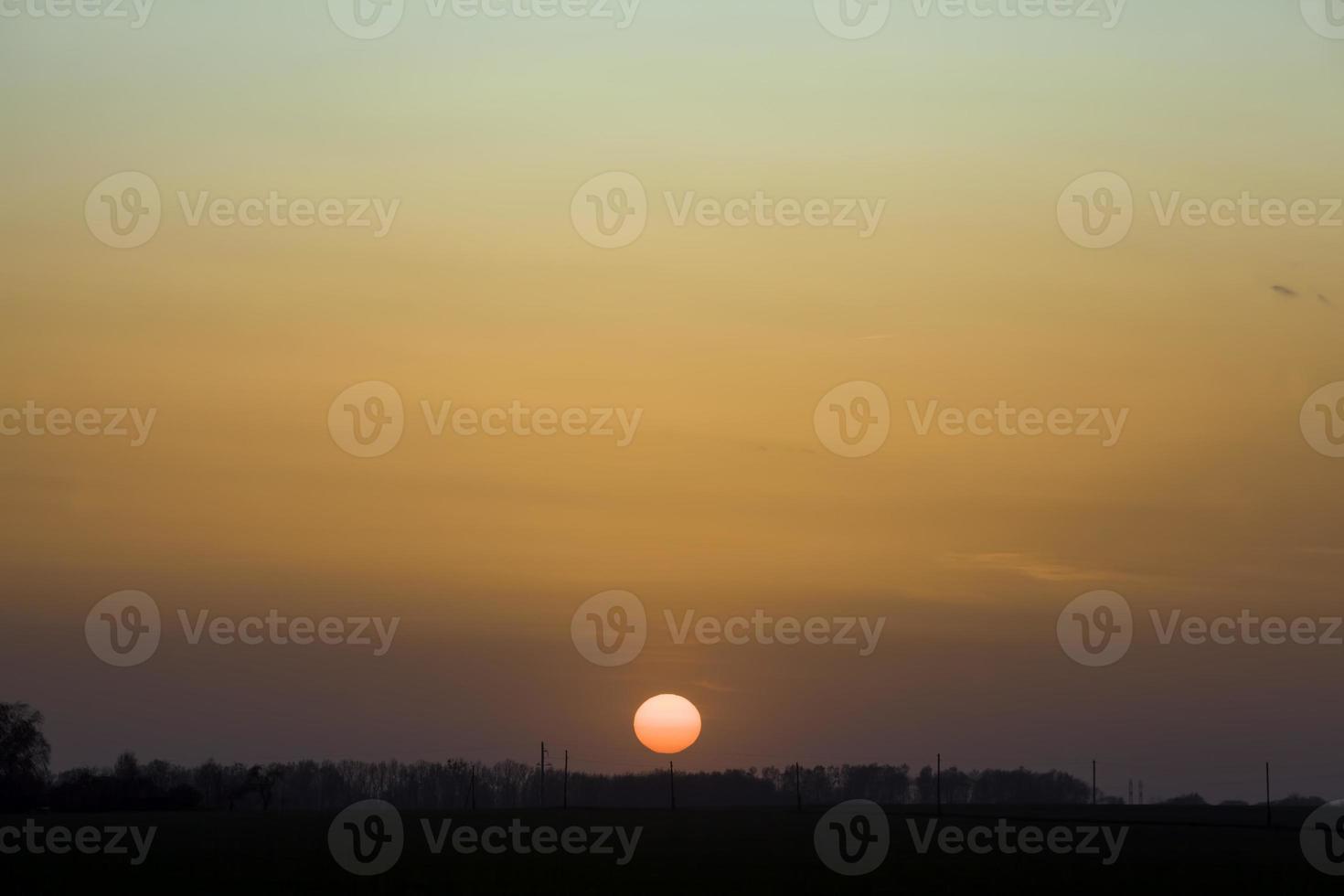 beautiful orange sky photo