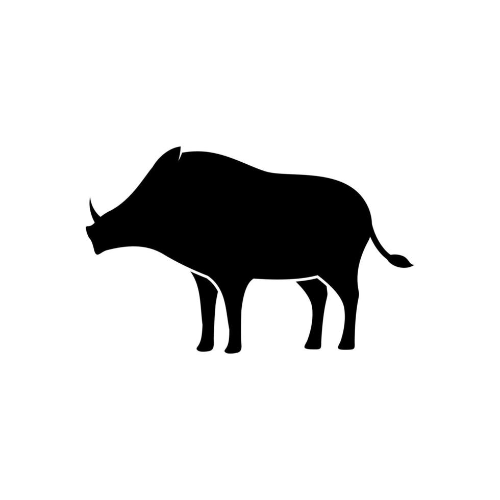 wild boar logo vector