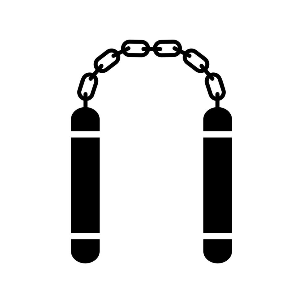 nunchaku vector icon