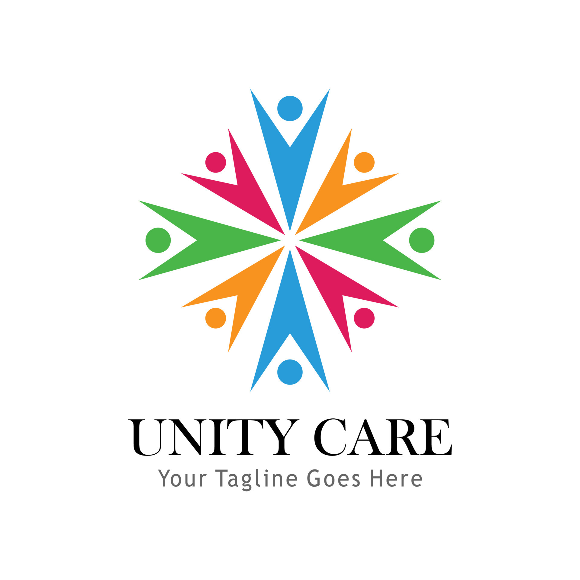unity care logo 9489050 Vector Art at Vecteezy
